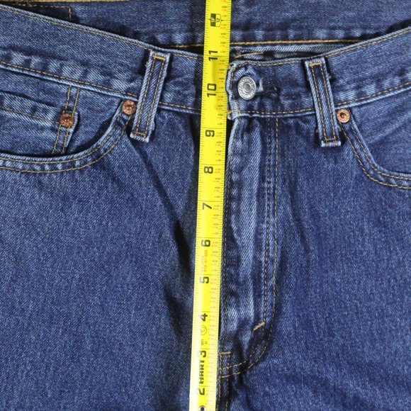 Levi's 505 Medium Blue Jeans 33x30 - PERFECTLY BROKEN IN - Picture 5 of 6